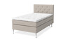 Sense Delux - Kontinentalsäng, enkelsäng med bäddmadrass Sleep Delux vit - Beige