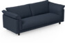 Cherrie - 3-sits soffa, hel dyna, fast klädsel - Blå