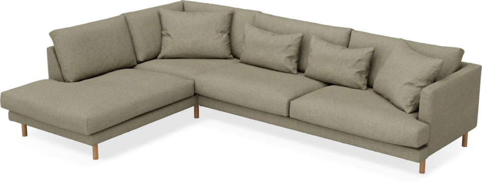 Harper - 3-sits soffa med divan vänster - Beige