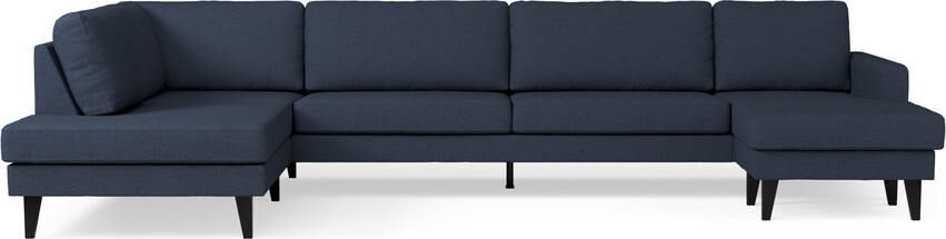 Sierra - 4-sits soffa med divan vänster och schäslong höger - Blå