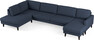 Sierra - 4-sits soffa med divan vänster och schäslong höger - Blå