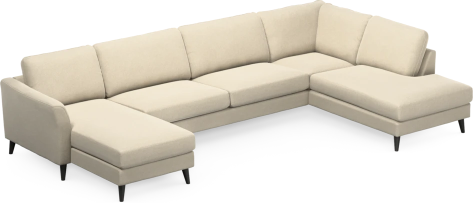 Bridge - 3-sits soffa med schäslong vänster och divan höger - Beige