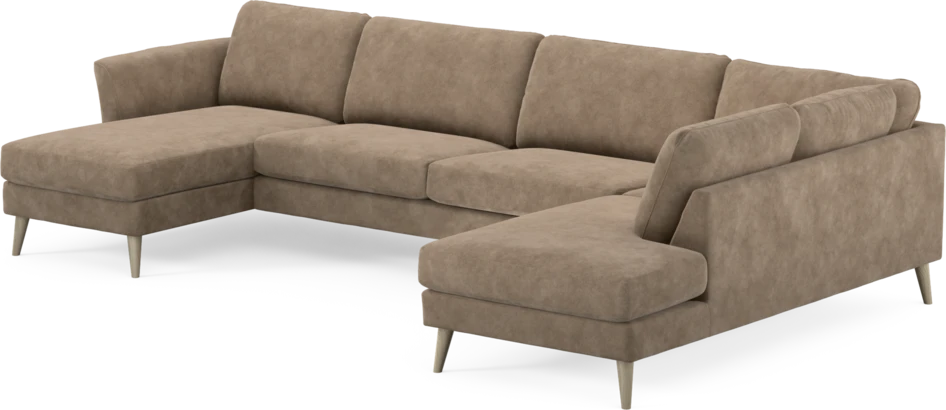 Bridge - 3-sits soffa med schäslong vänster och divan höger - Beige