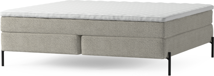 Delux Sense - Kontinentalsäng, dubbelsäng med bäddmadrass och sängben