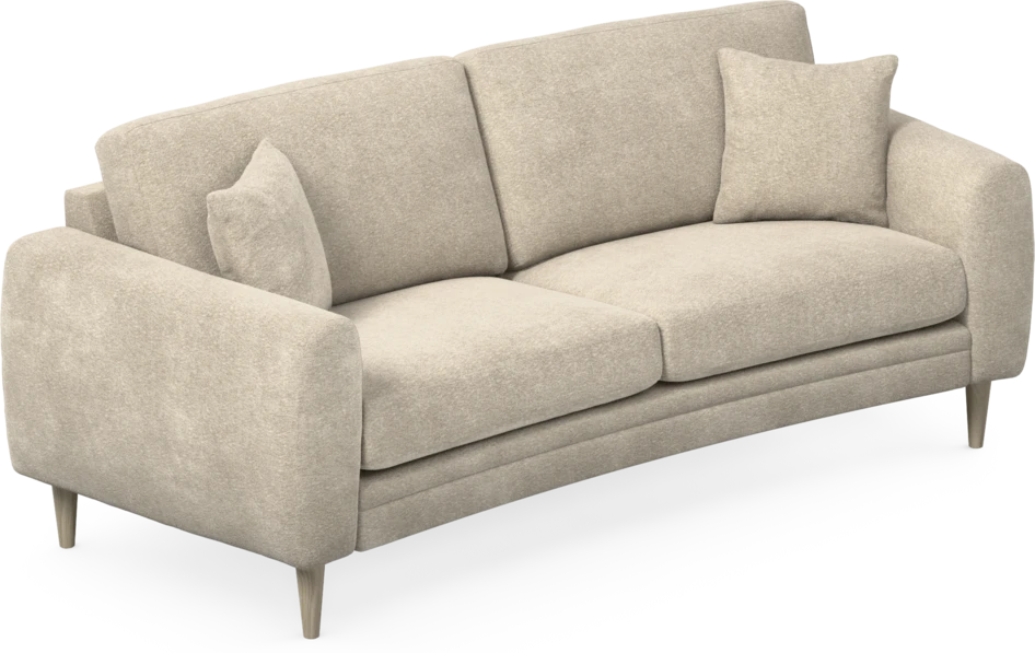 Eden - 2,5-sits soffa svängd - Beige