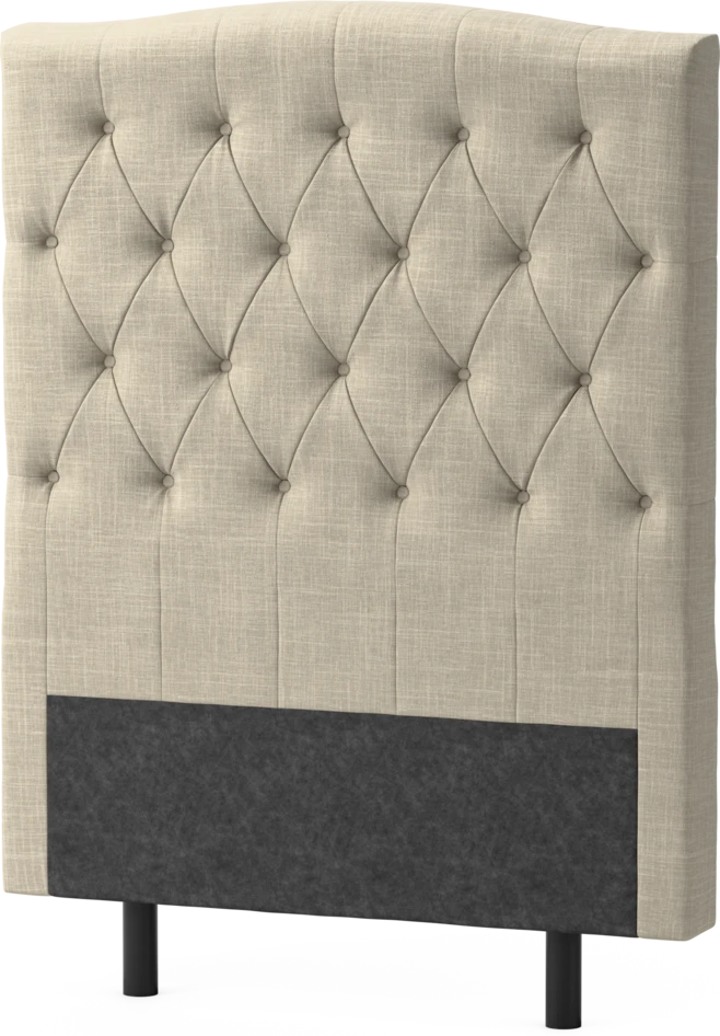 Delux Välvd - Sänggavel, 90-210 cm - Beige