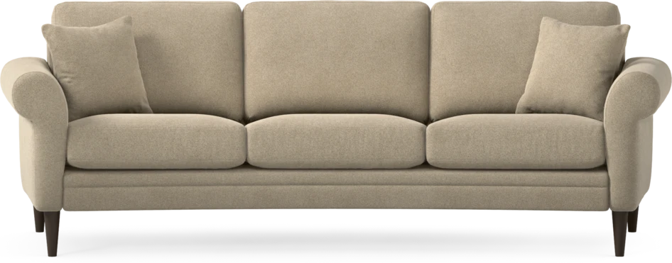 Eden - 3-sits soffa svängd - Beige