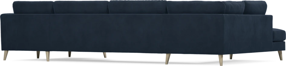 Bridge - 3-sits soffa med divan vänster och schäslong höger - Blå
