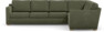 Friday - Hörnsoffa, 3+2-sits - Grön
