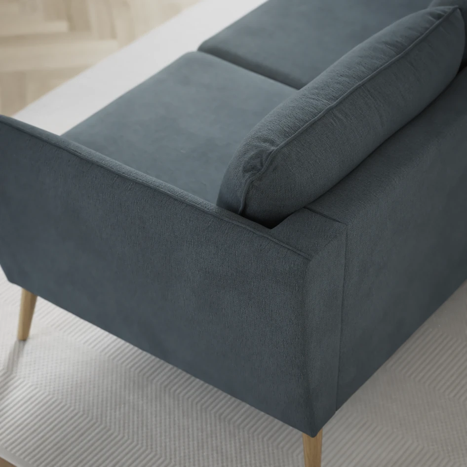 County - 4-sits soffa med schäslong vänster och divan höger - Blå