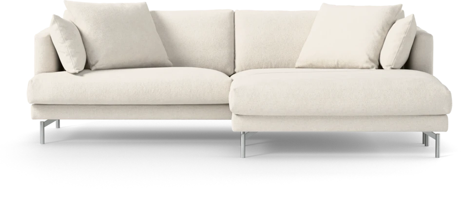 Harper - 4-sits med schäslong XL höger - Vit