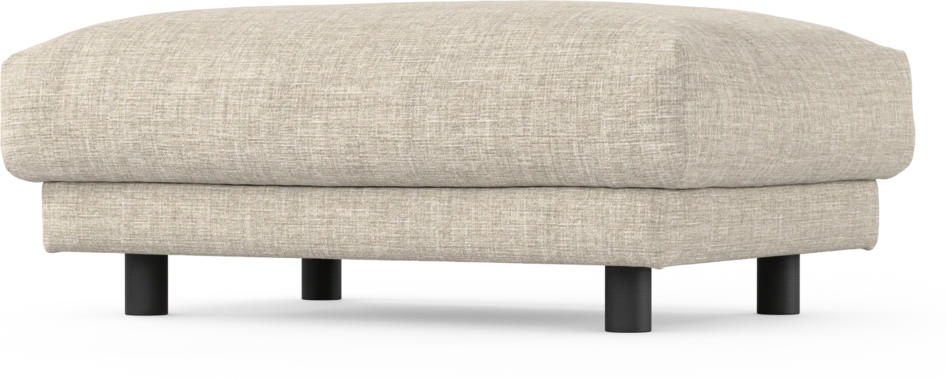 Cherrie - Fotpall 100, fast klädsel - Beige