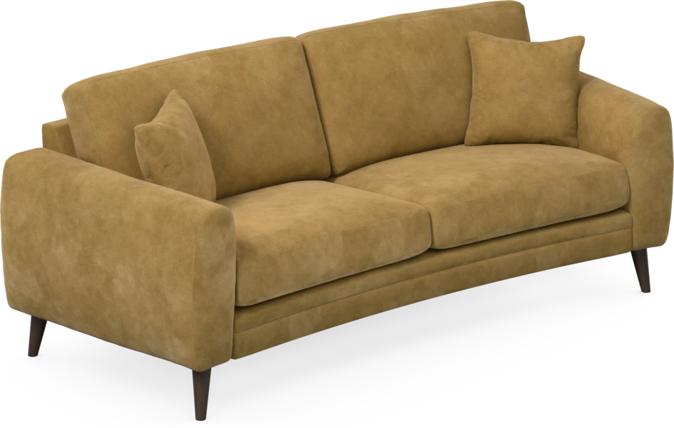 Eden - 2,5-sits soffa svängd - Gul
