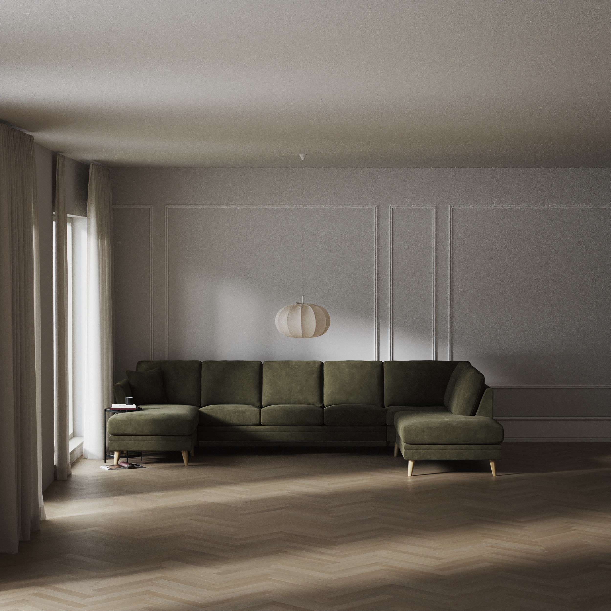 Eden - 3-sits soffa med schäslong vänster och divan höger - inspiration