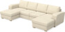 Friday - 2-sits soffa med två schäslonger - Beige