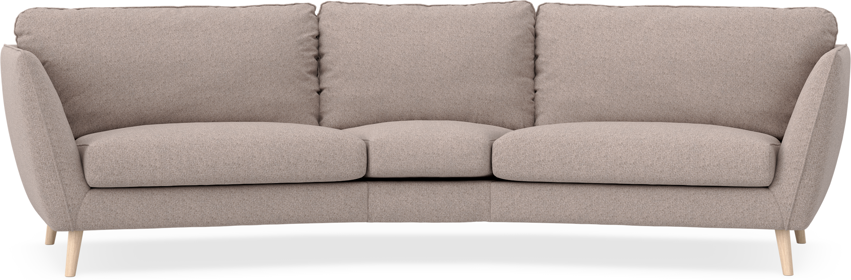 Madison - 3-sits soffa svängd, 90 cm - Beige