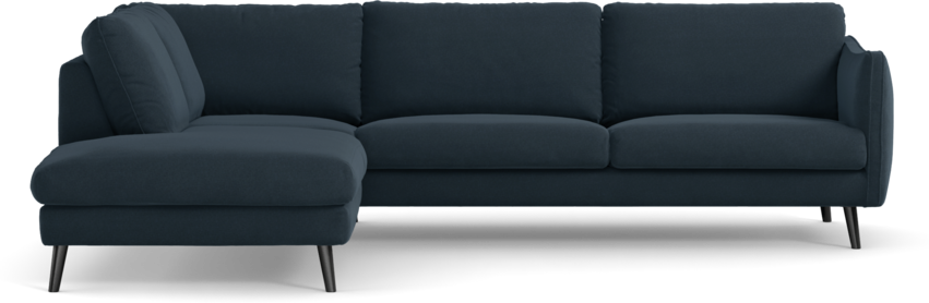 Madison - 3-sits soffa med divan vänster - Blå