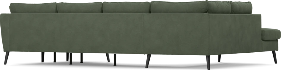 County - 3-sits soffa med divan vänster och schäslong höger - Grön