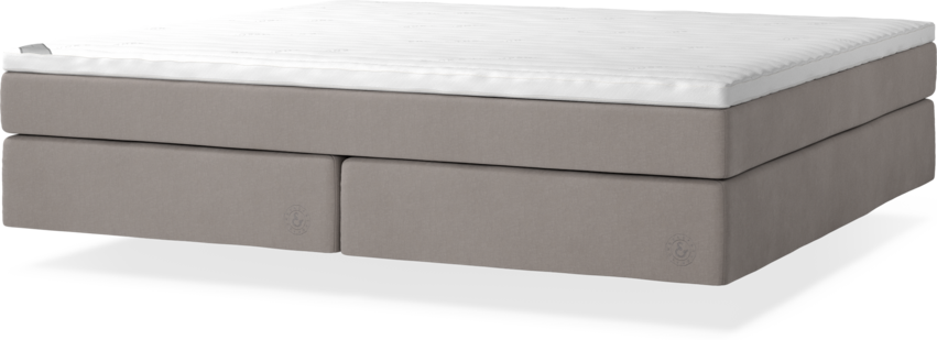 Cape Farewell - Kontinentalsäng, dubbelsäng med svävande utseende - Grå