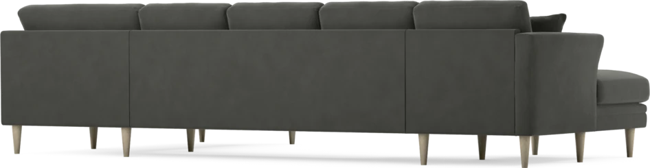 Eden - 3-sits soffa med schäslong vänster och divan höger - Grå