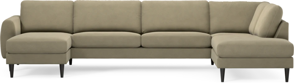 Bridge - 3-sits soffa med schäslong vänster och divan höger - Beige