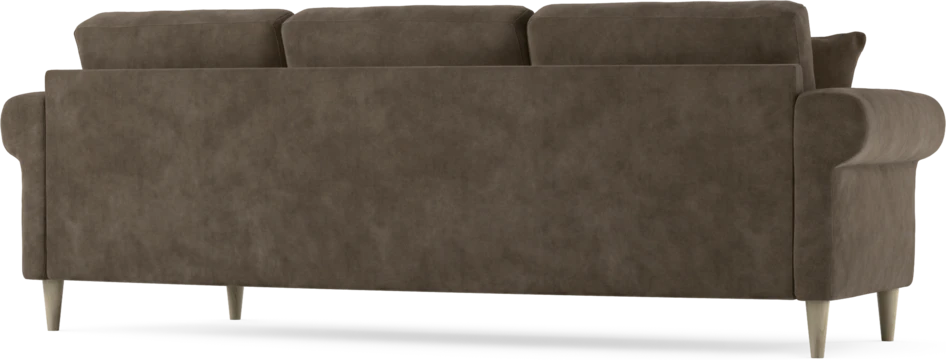 Eden - 3-sits soffa svängd - Brun