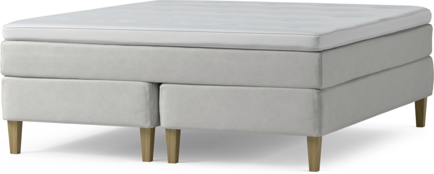 Delux Sense - Kontinentalsäng, dubbelsäng med bäddmadrass och sängben