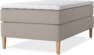 Delux Exclusive - Kontinentalsäng, enkelsäng 120 cm med bäddmadrass - Beige
