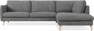 Madison Lux - 3-sits soffa med divan höger - Vit