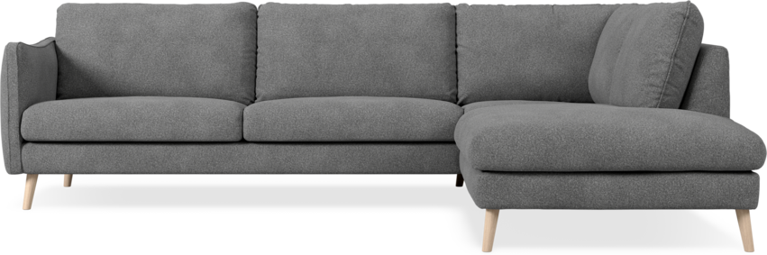 Madison Lux - 3-sits soffa med divan höger - Vit