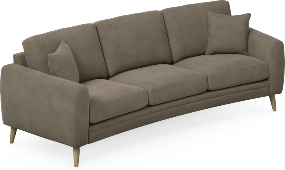 Eden - 3-sits soffa svängd - Beige