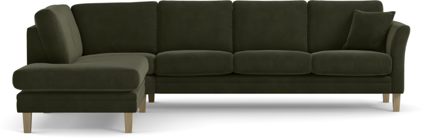 Eden - 3-sits soffa med divan - Grön