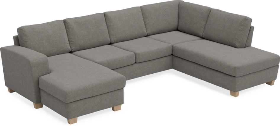 Friday - 3-sits soffa med schäslong vänster och divan höger - Grå