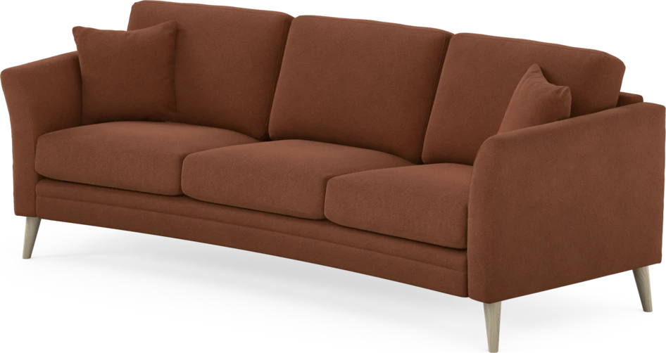 Eden - 3-sits soffa svängd - Orange