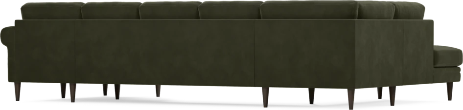 Eden - 3-sits soffa med divan vänster och schäslong höger - Grön