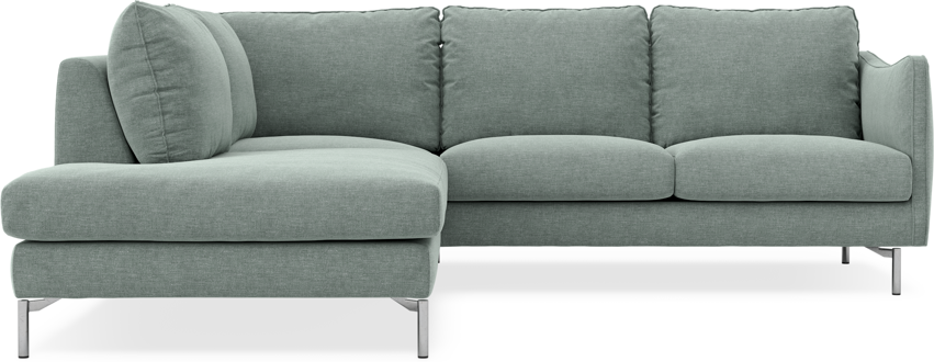 Madison - 2-sits soffa med divan vänster - Turkos