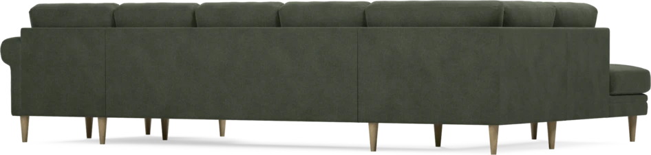 Eden - 3-sits soffa med divan vänster och schäslong höger - Grön