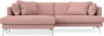Harper - 4-sits med schäslong XL vänster - Rosa