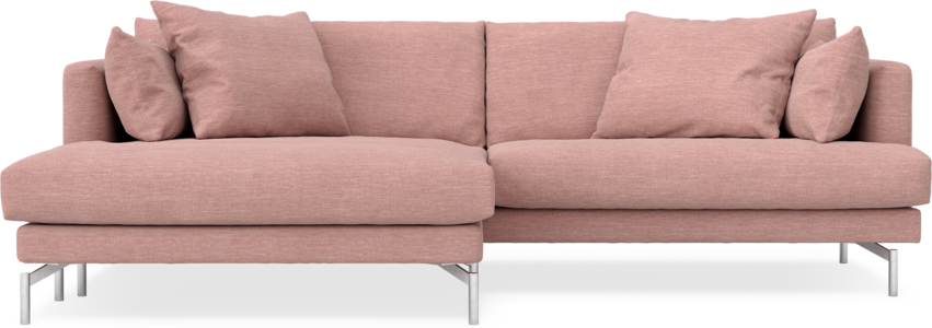 Harper - 4-sits med schäslong XL vänster - Rosa