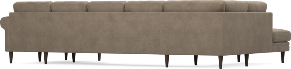 Eden - 3-sits soffa med divan vänster och schäslong höger - Brun