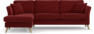 Eden - 2,5-sits soffa med schäslong - Röd