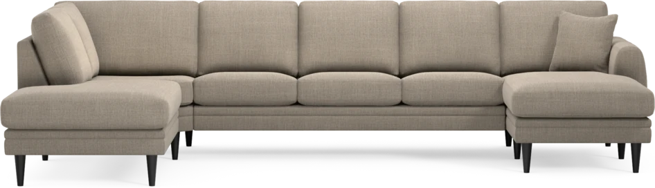 Eden - 3-sits soffa med divan vänster och schäslong höger - Beige