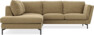 Madison - 2-sits soffa med divan vänster - Brun