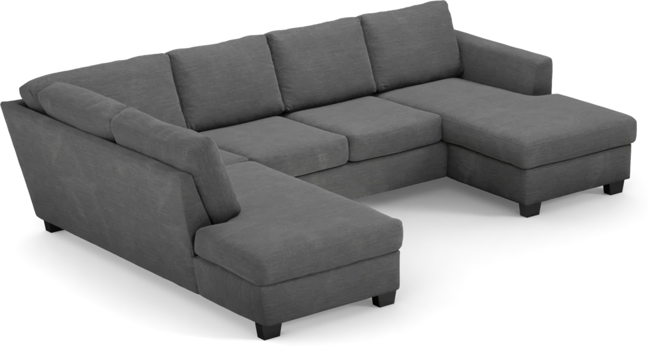 Friday - 3-sits soffa med divan vänster och schäslong höger - Grå