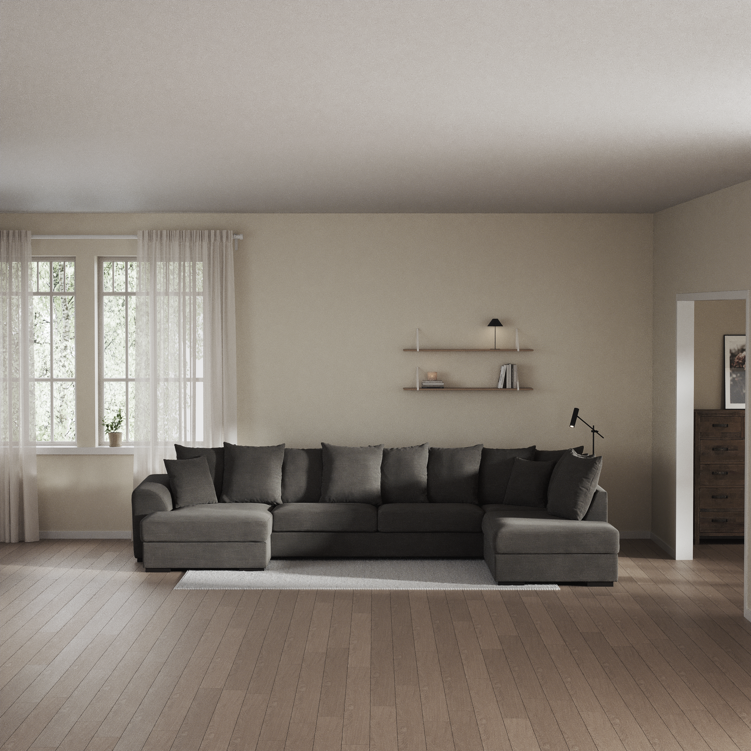 Town - 3-sits soffa med divan höger och schäslong vänster - inspiration