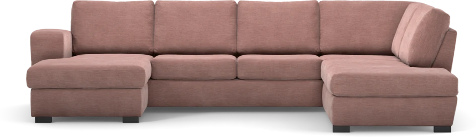 Friday - 3-sits soffa med schäslong vänster och divan höger - Rosa