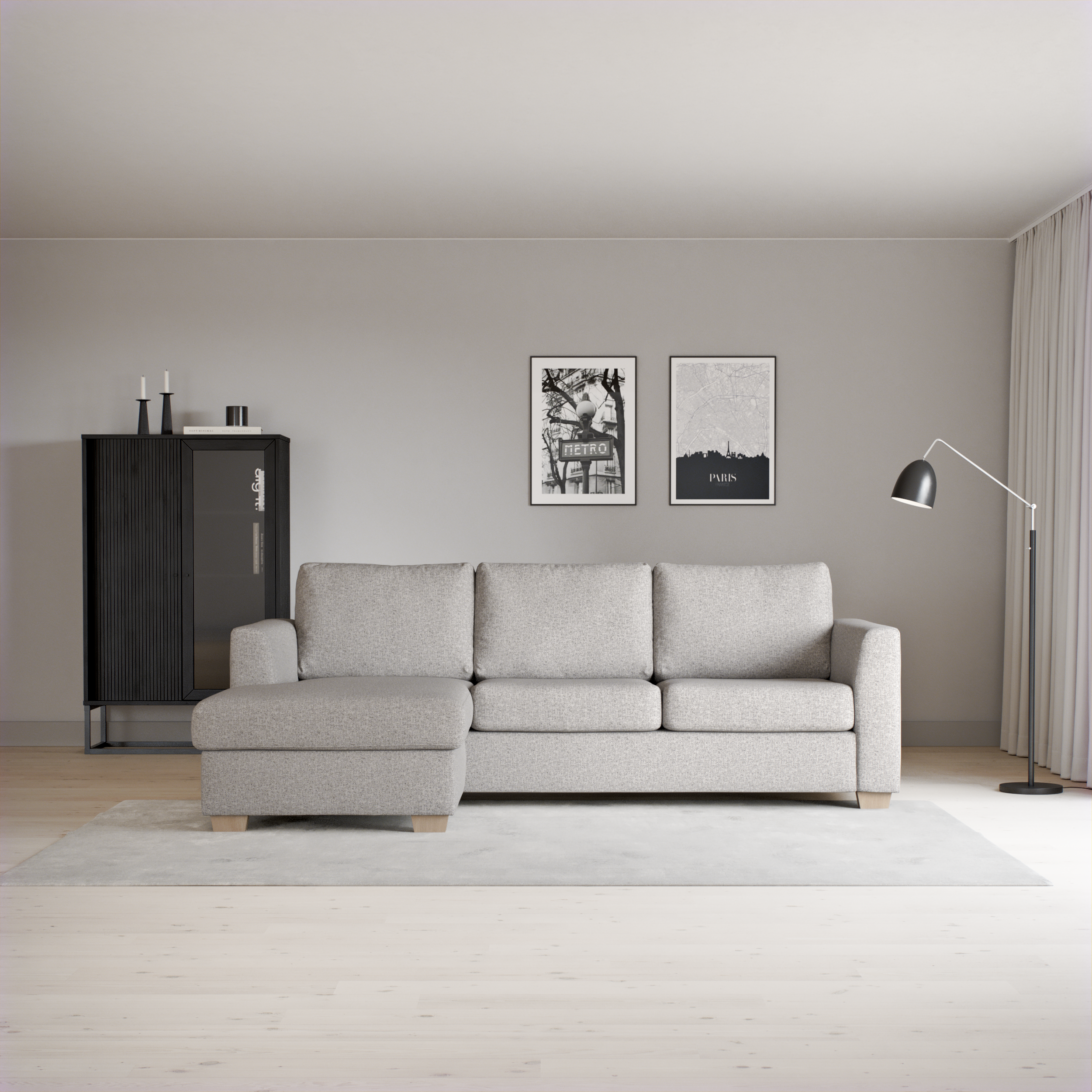 Friday - 3-sits soffa med schäslong vänster - inspiration