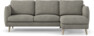 Madison Lux - 2-sits soffa med schäslong höger - Vit