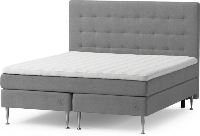 Särö, Kontinentalsäng, dubbelsäng med bäddmadrass och Bris sänggavel