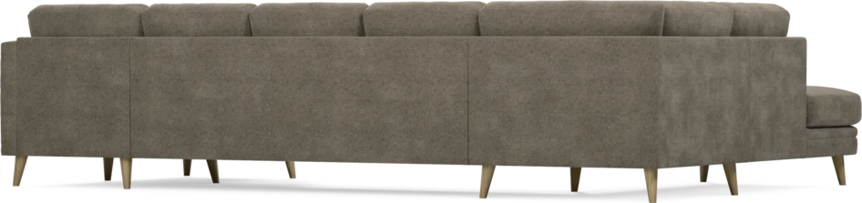 Eden - 3-sits soffa med divan vänster och schäslong höger - Brun